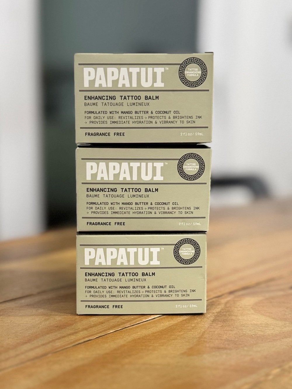 3 Papatui Men’s Paeaben-free Enhancing Tattoo Balm Unscented - 2 fl oz